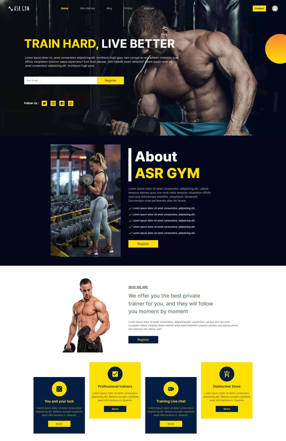 Gym Website