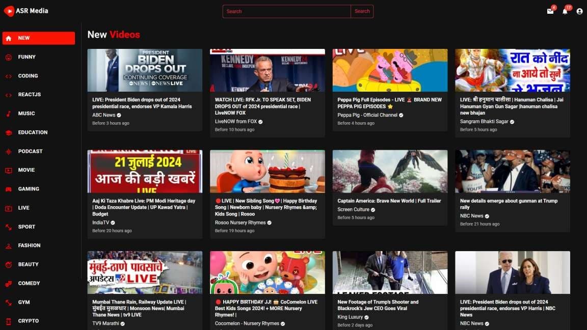   Media Website